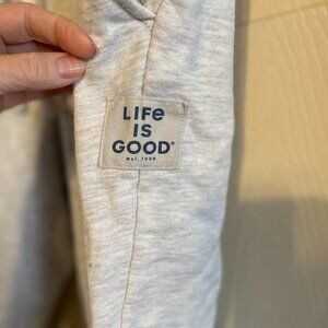Life Is Good Heather Gray Sweatpants Joggers | Size Small